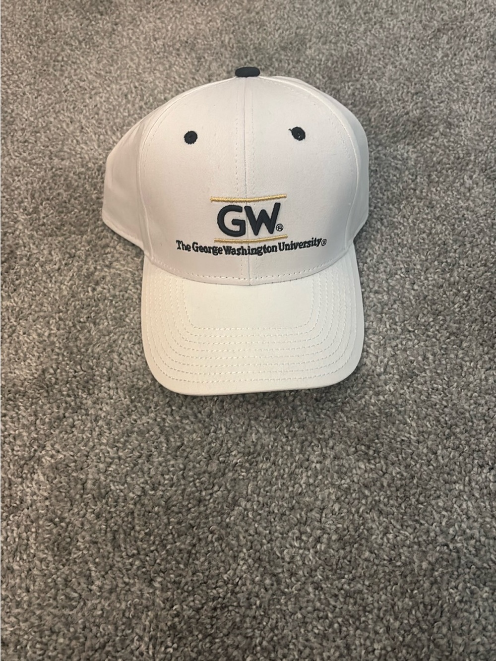 The George Washington University GW White Baseball Cap